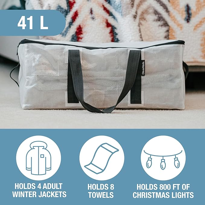 CleverMade Under Bed Storage Bag - Collapsible Storage for Shoes and Clothes Easy Use - Heavy Duty Utility Bag Home-Ruum Studio Home