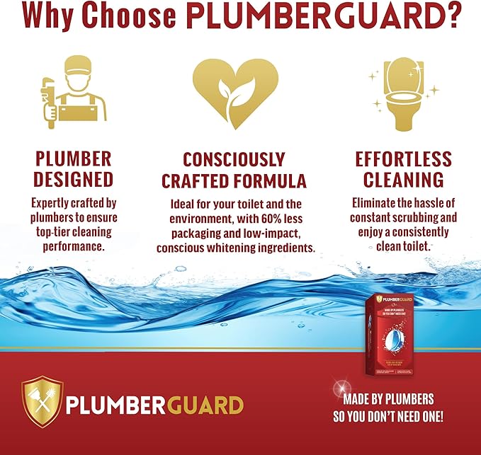 Toilet Tablets 4 Pack | Bleach & Chlorine Free, Dual-action Whitening with 1% Hydrogen Peroxide | Plumbers' Choice | Automatic Toilet Bowl Cleaner Tablets | Long-lasting Cleaning Supplies-Ruum Studio Home