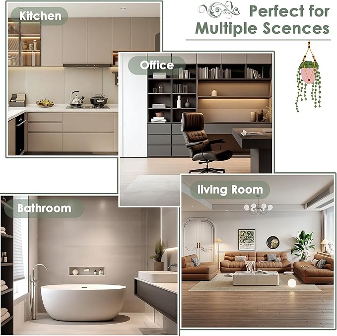 FOTOSOK 6-Tier Bamboo Shelf Set of 2, Bamboo Bookcase with Adjustable Shelves, Free Standing Storage Shelf Unit Plant Flower Stand, Tall Large White Bookshelf for Kitchen, Bathroom, Home Office, White-Ruum Studio Home