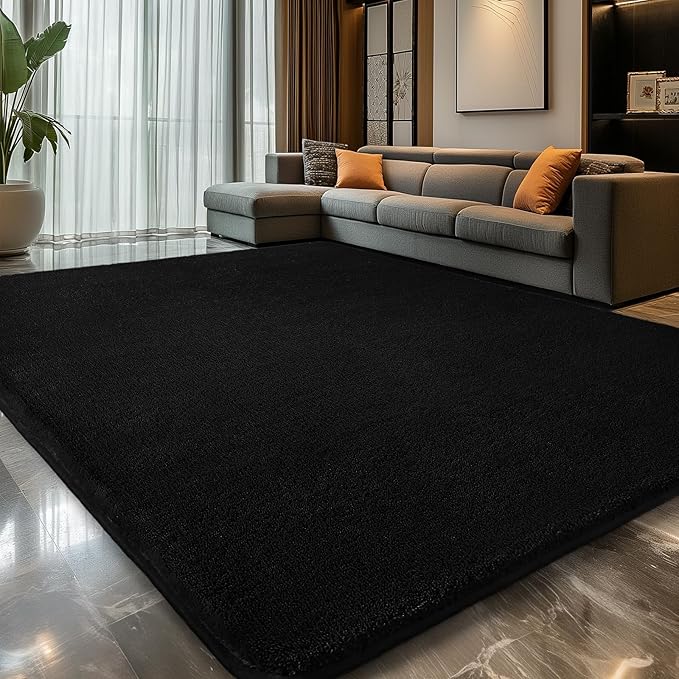 Sour Lemon 9x12 Area Rugs for Living Room, Soft Large Area Rug Fluffy Rugs for Bedroom，Machine Washable Area Rug Non Slip Carpet Rug for Living Room Playroom Kids Room Home Decor-Ruum Studio Home