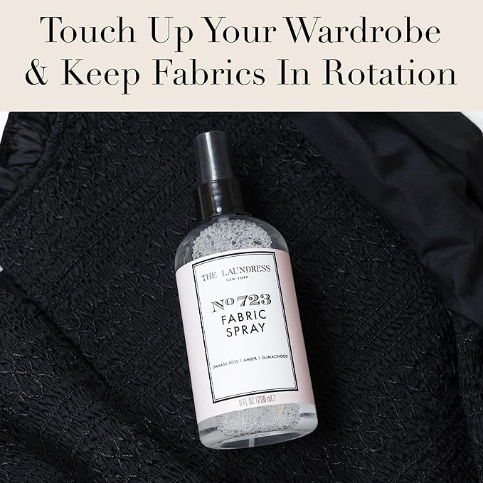 The Laundress No. 723 Fabric Spray, Wrinkle Release, Upholstery & Linen Spray, Fabric Refresher, Rose Inspired Scent, 8 Fl Oz-Ruum Studio Home