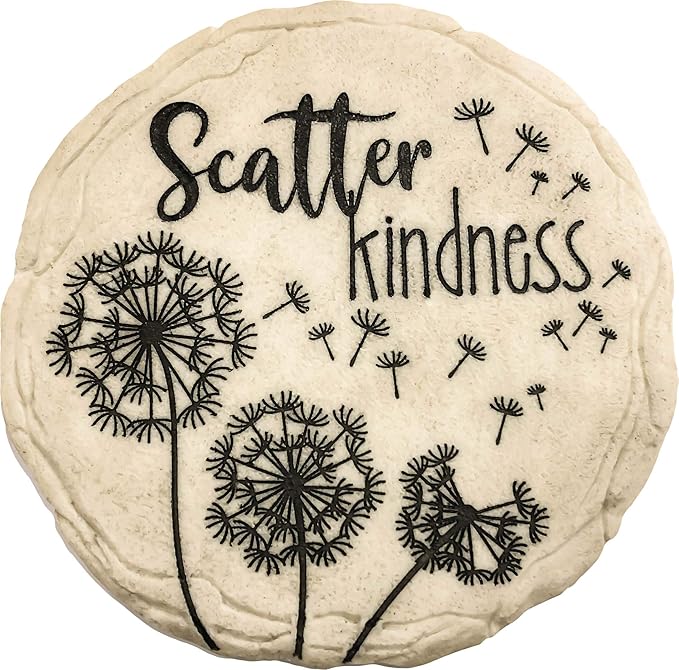 Spoontiques - Garden Décor - Scatter Kindness Stepping Stone - Decorative Stone for Garden-Ruum Studio Home