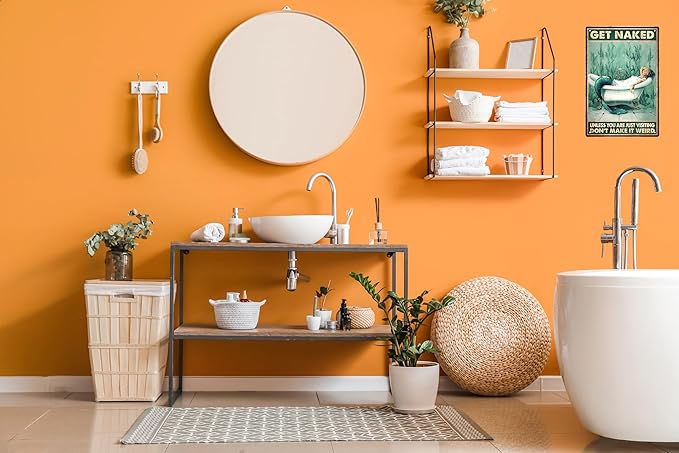 Mermaid Bathroom Decor Gift Tin Sign - Unless You Are Just Visiting Dot'T Make It Weird - Kitchen Metal Sign Vintage Bar Home Bathroom Wall Decoration Sign People Cave Art 12 x 8 Inch-Ruum Studio Home