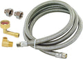 Eastman Dishwasher Installation Kit, 12 Foot Hose with Adapters, 3/8 Inch MIP x 3/4 Inch FHT Elbows, Braided Stainless Steel Connectors, 69008-Ruum Studio Home
