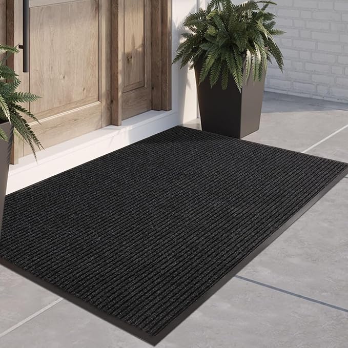 Large Front Door Mat, 72" x 36" Durable Front Doormat, Heavy Duty Large Welcome Door Matt for Home Entrance, No Slip Rubber Low Profile Door Mats for High Traffic Area-Ruum Studio Home