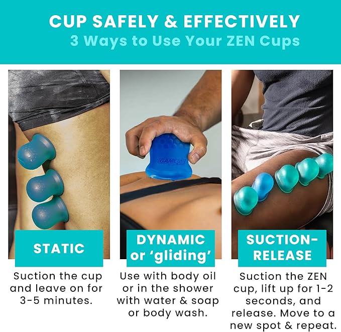 Cupping Therapy Set – Cupping Kit for Massage Therapy – Silicone Cups – Massage Cups – Smart Cupping for Fascia and Myofascial Release (Large, XTRM XNRGY)-Ruum Studio Home