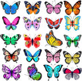 Window Clings Stickers for Kids Window Gel Clings Decals Thick Gel Clings Toddlers and Adults Classroom Home Nursery Airplane Birthday Party Supplies (Butterfly)-Ruum Studio Home