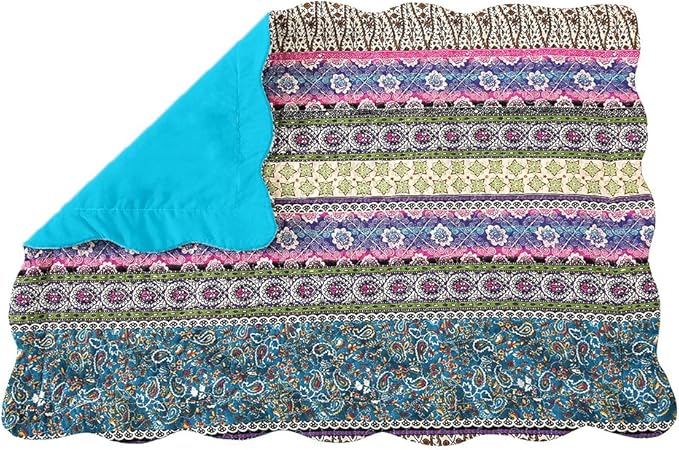 NEWLAKE Quilted Cotton Bed Pillowcases, Striped Jacquard Style, 2 Pieces, 20x27 Inch-Ruum Studio Home
