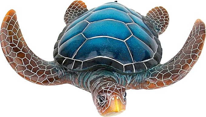 Design Toscano Large Blue SEA Turtle Statue-Ruum Studio Home