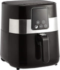 Amazon Basics 3.2 Quart 6-In-1 Air Fryer (Fry, Crisp, Roast, Bake, Reheat, Dehydrate), Non-Stick, with Timer, Auto Shut-Off, Digital Touch Screen, 180-400°F, 1400W, Black/Silver-Ruum Studio Home