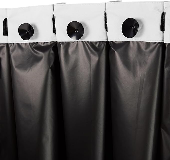 Amazon Basics Portable Blackout Curtain Shade with Suction Cups, 50"W x 78"L, 2-Pack, White-Ruum Studio Home