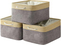 TheWarmHome Storage Baskets for Organizing, Extra Large-3Pack, 17.7L×13.8W×9.8H inch Large Sturdy Storage Bins, Decorative Storage Baskets for Shelves Closet Nursery (Gold&Grey)-Ruum Studio Home