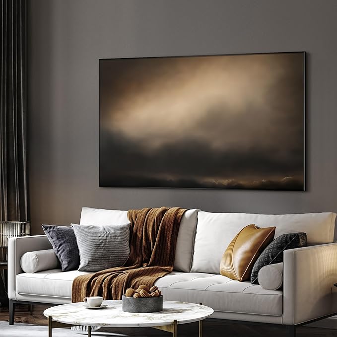SIGNWIN 30"x60" Extra Large Framed Wall Art Golden Sunset Cloud, Moody Sky Scene for Home Living Room Bedroom Decor (Frame Assembly Required)-Ruum Studio Home