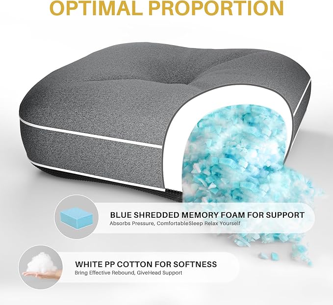 YZ HOME Rocking Chair Cushion, Set of Thicken Seat & Back Chair Cushions with Memory Foam, Non-Slip Chair Pad with Ties for for Indoor&Outdoor Rocker, Light Grey, 22x17x5/17x17x5-Ruum Studio Home