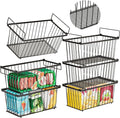 6 Pack Stackable Deep Freezer Organizer Bins ，Upgraded Bottom Leak-Proof net，Encryption and Hardening ， Freezer Organizer Bins for 5 to 9 Cu.FT Small Chest Freezer， Easy Get Bottom Foods-Ruum Studio Home