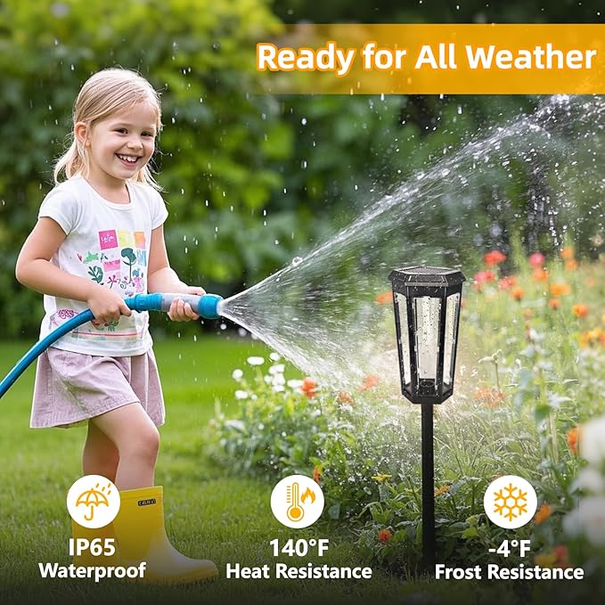 Solar Pathway Lights, Upgraded Solar Bright LED Path Lights, Outdoor Waterproof Garden Landscape Lighting with 2 Lighting Modes & Auto On/Off, for Yard, Landscape, Patio, Lawn, Path, Walkway, Driveway-Ruum Studio Home
