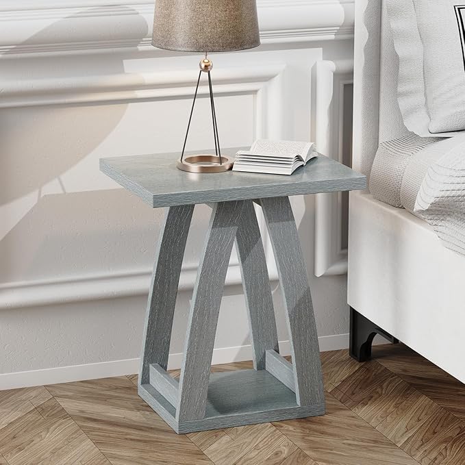 End Table, Side Table, Nightstand, Sofa Side Table with Shelf, Modern End Table for Living Room, Bedroom-Ruum Studio Home