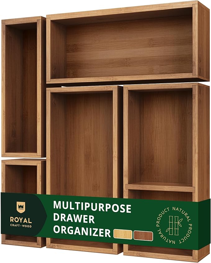 ROYAL CRAFT WOOD Premium Carbonized Bamboo Sticky Note Holder – Elegant & Durable Post-It Note Dispenser for Office Desk Organization-Ruum Studio Home