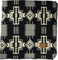 Inca Aztec Throw, Queen, King Blanket | Southwest Indian Navajo Boho Style | Native Cover for Camping, Bedding, Couch, Vanlife | Faux Alpaca, Lightweight, Hypoallergenic (Obsidian Black, King)-Ruum Studio Home