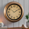 CLXEAST 18 Inch Glow in The Dark Wall Clocks for Living Room Decor, Large Illuminated Gold Wall Clock,Antique Brushed Gold,House Warming Gifts New Home-Ruum Studio Home