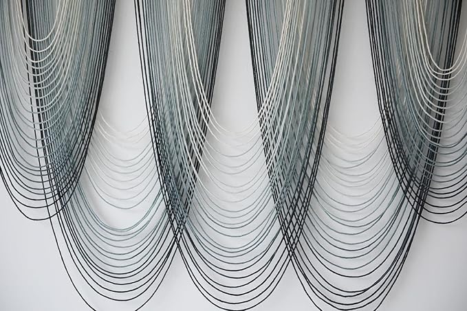 IOWER Large Macrame Wall Hanging Dip-Dyed Macrame Wall Decor Boho Wall Decor Craftsmanship Fiber Art 57" W x 41" L-Ruum Studio Home