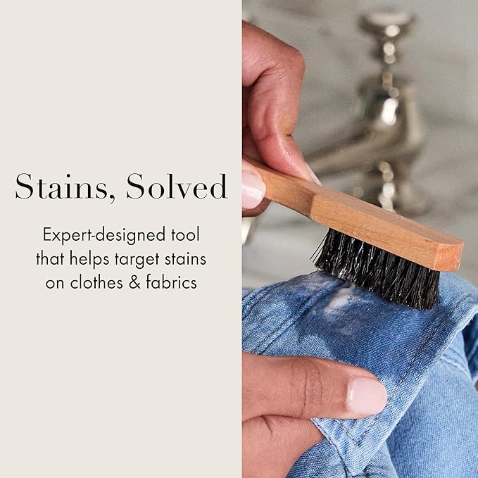The Laundress Stain Brush, Laundry Brush for Stain Removal, Stain Brush for Clothes, Small Brush for Cleaning Small Spaces, Home Cleaning-Ruum Studio Home