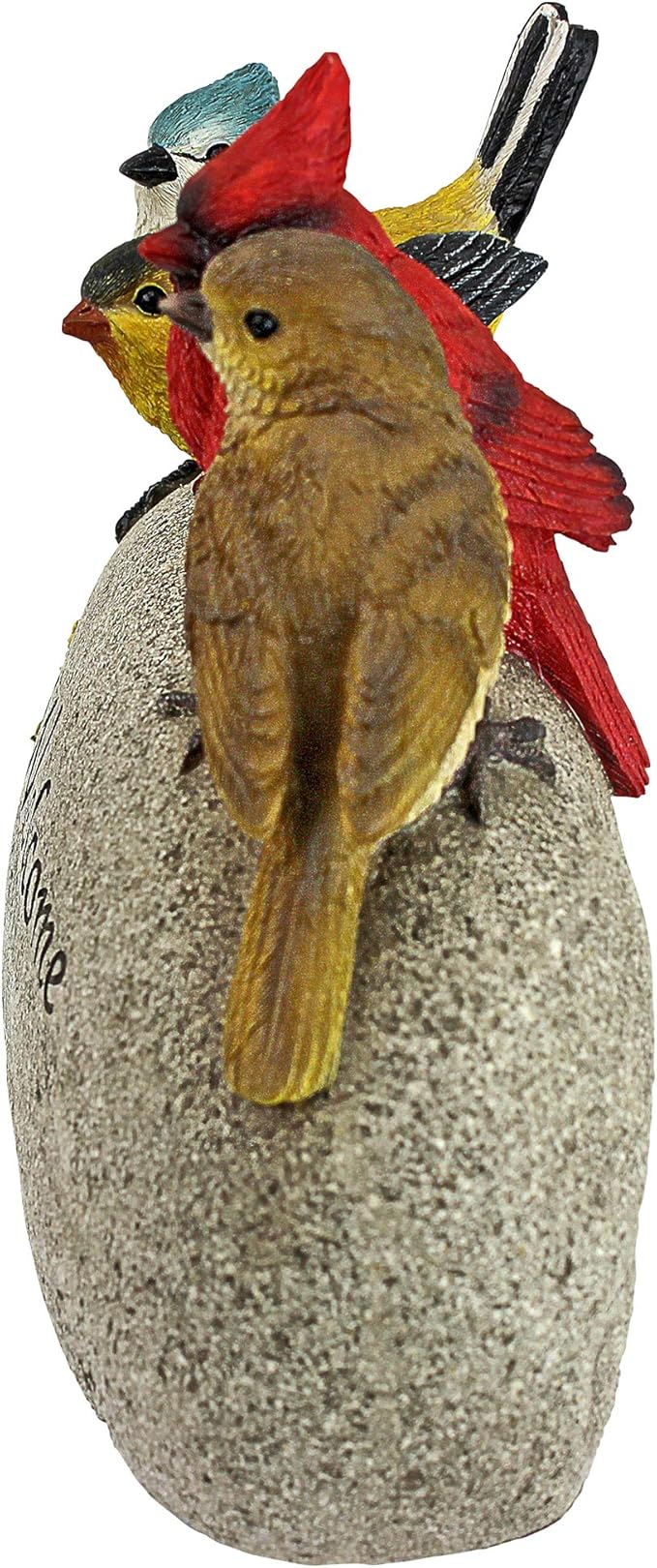 Design Toscano Birdy Welcome Garden Stone Statue: Medium-Ruum Studio Home