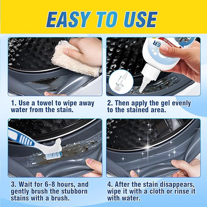 AstraVox Home Remover Gel, Washing Machine Cleaner for Washing Machine Seal, Front Load Washer, Refrigerator Strips, Tile, Home Kitchen Sinks, Toilet, Bathroom-Ruum Studio Home