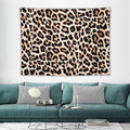 HZOHNAGO Leopard Print Tapestry Rustic Brown Leopard Wild Animal Printed Wall Tapestry Painting Wall Hanging for Bedroom Living Room Dorm 80" W x 60" H-Ruum Studio Home