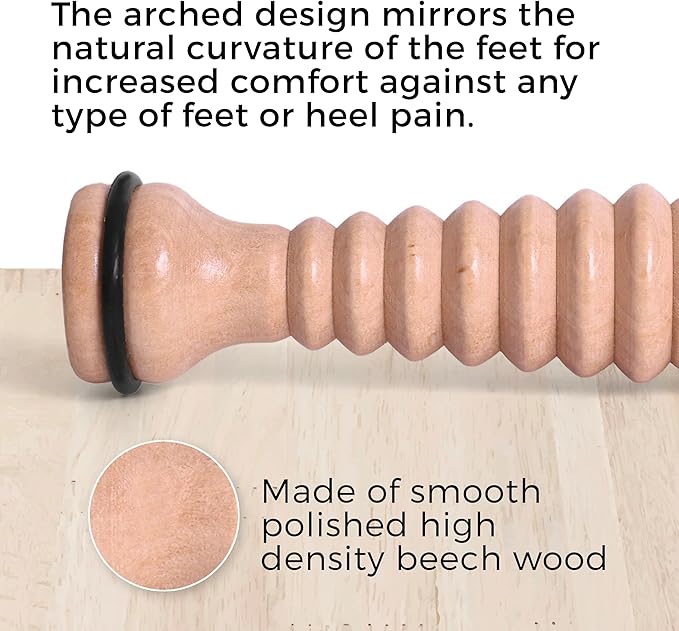 TOFL - Wooden Foot Massager - Natural Acupressure Reflexology Massage Roller for Relaxation and Stress Relief-Ruum Studio Home