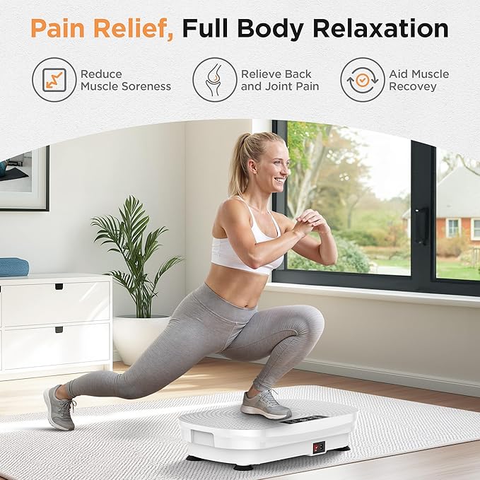 FEIERDUN Vibration Plate Exercise Machine, Vibration Plate for Lymphatic Drainage, Power Plate Vibration Platform for Weight Loss, Toning & Wellness-Ruum Studio Home