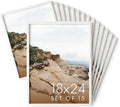 Haus and Hues 18x24 White Oak Wood Picture Frames Set of 15 - Premium Bulk Picture Frames 18x24 Bundle - Elegant Gallery Wall Frame Set for Posters, Art Display - Ideal for Wall Decor in Home & Office-Ruum Studio Home