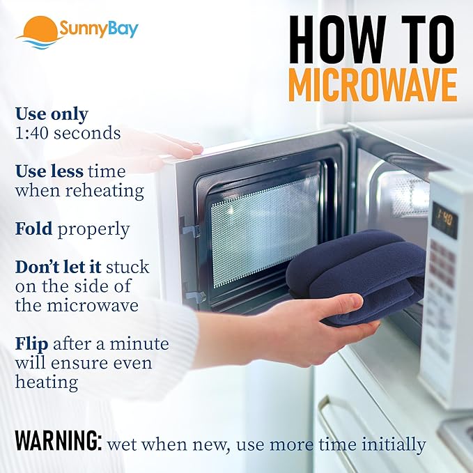 SunnyBay Microwave Heating Pad for Neck and Shoulders, Versatile Bean Bag Moist Heating Pad, Microwavable Neck Wrap and Cool Pack for Deep Pain Relief, Weighted Hot or Cold Therapy (Buffalo)-Ruum Studio Home