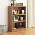 43 in Tall Bookcase, 3-Tier Bookshelf Open Storage, 33 inch Wide Floor Standing Indoor Furniture, Book Cases for Home School Library Office Bedroom Kids, Oak 3 Tiers-Ruum Studio Home