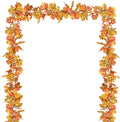 Lvydec 2 Pack Fall Maple Leaf Garland - 5.9ft/Piece Artificial Fall Foliage Garland Thanksgiving Decor for Home Wedding Party Christmas (Yellow)-Ruum Studio Home