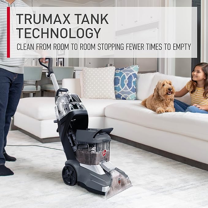 Hoover Powerscrub XL Pet Carpet Cleaner Machine, Upright Shampooer, FH68050, Black-Ruum Studio Home
