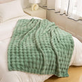 YUSOKI Luxury 3D Bubble Throw Blanket 5lb,All Ages,Home Decoration, (Sage Green,90 * 90inches)-Ruum Studio Home