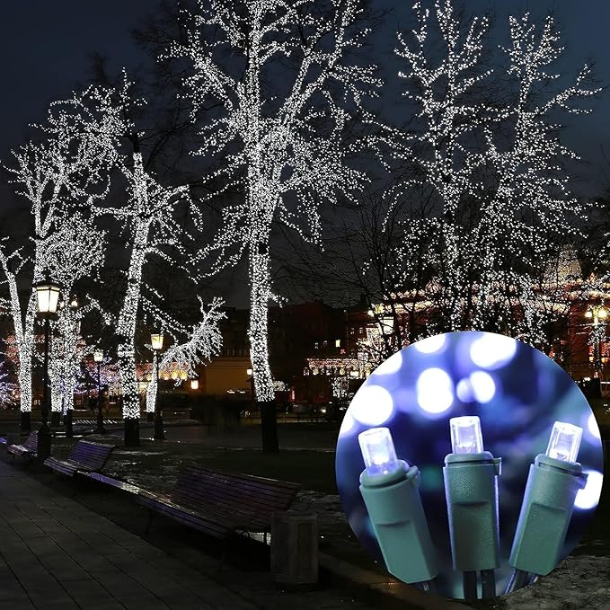 150 LED White String Lights - LED Christmas Decoration, Mini led Lights for Indoor Outdoor Home Holiday Party Wedding Independence Day Decoration-Ruum Studio Home