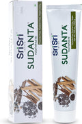 Sri Sri Tattva Sudanta Herbal Toothpaste for Oral Care Protection - Fluoride Free Ayurvedic Toothpaste to Strengthen Teeth and Gums Without Causing Sensitivity - All Natural, 200g (1 Pack)-Ruum Studio Home
