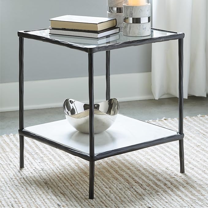 Signature Design by Ashley Ryandale Contemporary Accent Table, Antique Black-Ruum Studio Home