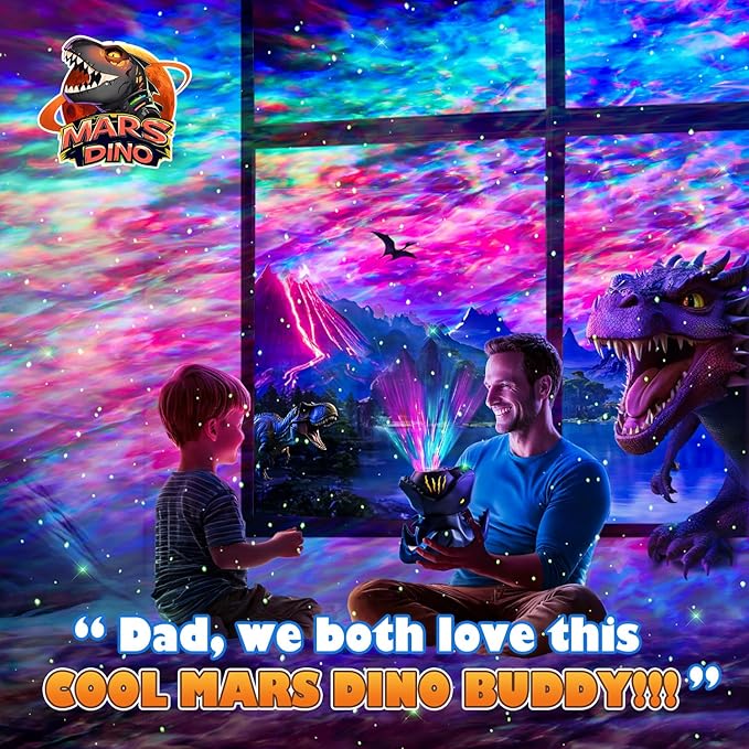 Dinosaur Baby Sound Machine Night Light Projector, 22 White Noise Machine Baby 5.3 Bluetooth Speaker, 196Color Remote Control | Toddler Night Light for Kids, Boy Gift Dinosaur Decor Galaxy Light-Ruum Studio Home