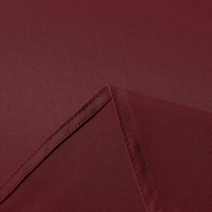 sancua Rectangle Tablecloth - 60 x 102 Inch - Stain and Wrinkle Resistant Washable Polyester Table Cloth, Decorative Fabric Table Cover for Dining Tables, Buffet Parties and Camping, Burgundy-Ruum Studio Home