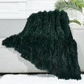 GONAAP Fuzzy Faux Fur Throw Blanket Forest Green Super Soft Cozy Plush Fuzzy Shaggy Blanket for Couch Sofa Bed (Forest Green, Throw(50"x60"))-Ruum Studio Home