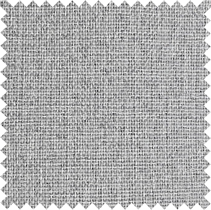 Macochico Pinch Pleated Blackout Curtains 102 Inches Long 100% Blackout Natural Linen Drapes for Bedroom Living Room Windows Farmhouse Burlap Curtains with Tieback 52”Wx102”L Silver Grey 1 Panel-Ruum Studio Home