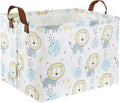 HIYAGON Baby Storage Baskets kids Toy Basket for Boy and Girls Gift Basket Empty Cute Storage Bin Organizer Box Rectangular Animal Room Decor for Books(Lion)-Ruum Studio Home