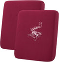 hyha Waterproof Couch Cushion Covers for Pets, Non Slip Sofa Seat Cover for Dogs Washable, Soft Thick Stretch Jacquard Fabric, Sofa Slipcovers with Elastic Bottom (2 Pieces, Wine Red)-Ruum Studio Home