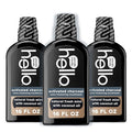 Hello Activated Charcoal Extra Freshening Mouthwash, Natural Fresh Mint and Coconut Oil, Fluoride Free, Alcohol Free, Vegan, SLS Free and Gluten Free, 16 Fl Oz (Pack of 3)-Ruum Studio Home