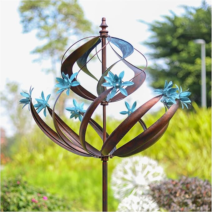 Wind Spinners Outdoor Metal - 86" Height Extra Large Kinetic Wind Spinner Sculpture for Yard and Garden, Ideal Gifts for Birthday, Anniversary and Housewarming-Ruum Studio Home