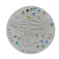 Large DIY Stepping Stone Kit, Handprint Stepping Stone, Mother's Day Gift, Footprint Stepping Stone (14 Inch + Stamp Set)-Ruum Studio Home