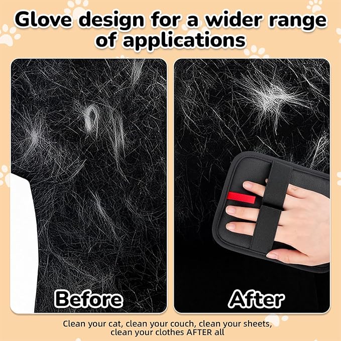 Pet Hair Remover, electrostatic pet Hair Removal Gloves, cat and Dog pet Hair Removal Tools, Suitable for Bed Sheets, Blankets, Clothes, Sofas, Multi-Functional Beauty Gloves -1 Piece-Ruum Studio Home
